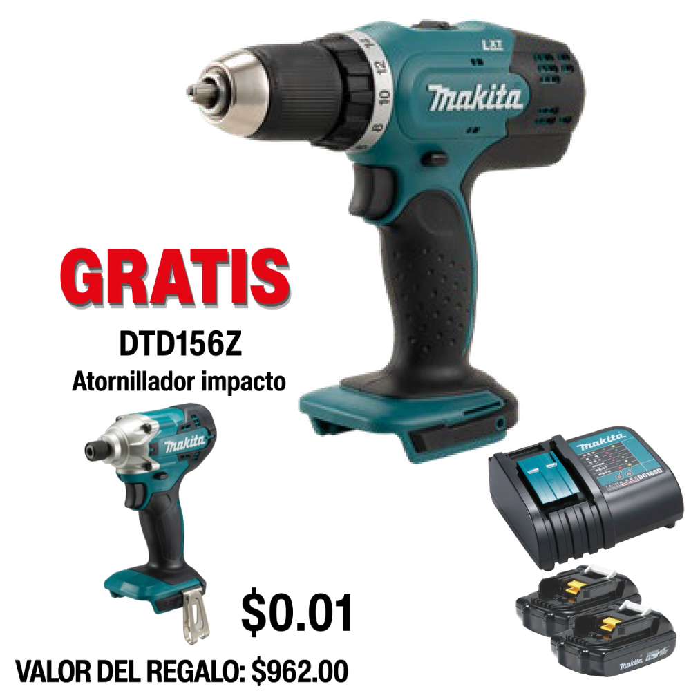 DDF453SYE Taladro-atornillador inalámbrico