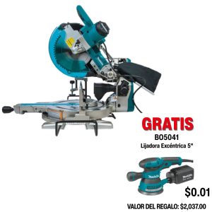 LS1219L Sierra inglete telescopica 12" de Doble‑Bisel de Corredera con Láser
