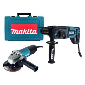 MAK-HR2475X6 Combo Makita Martillo SDS Plus 780W + Esmeriladora 9557HNG