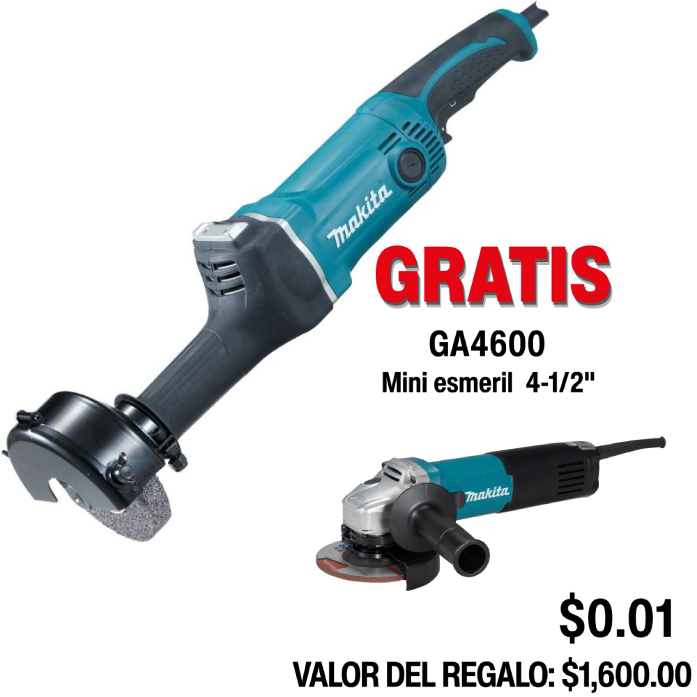 GA6000 Esmeril Recto 5600RPM 750W